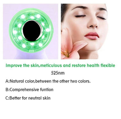 Masajeador facial LED