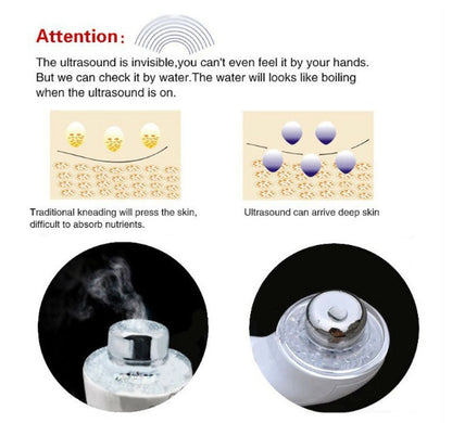 Masajeador facial LED