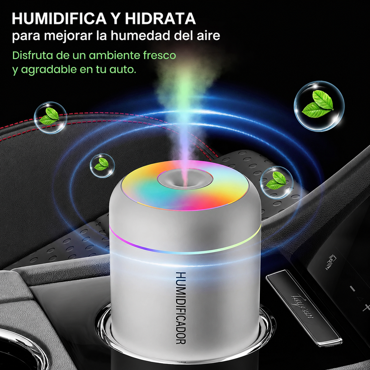 Mini Humidificador LED Portátil/💧 Convierte cualquier espacio en tu pequeño oasis.