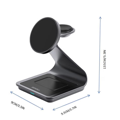 Magnetic 3 in 1 Wireless Charger Station for Samsung S24 Ultra/S25/26 Fast Charging Stand for Galaxy Watch 8/7/6/Earbuds