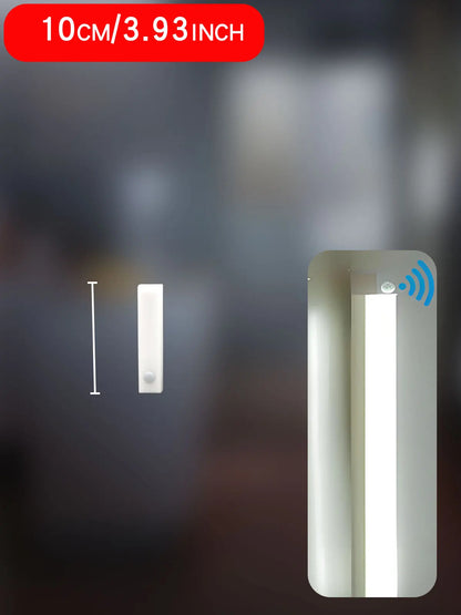 LED Motion Sensor Light Type C Rechargeable Light Wireless LED Night Light Cabinet Wardrobe Lamp Staircase Backlight for Kitchen