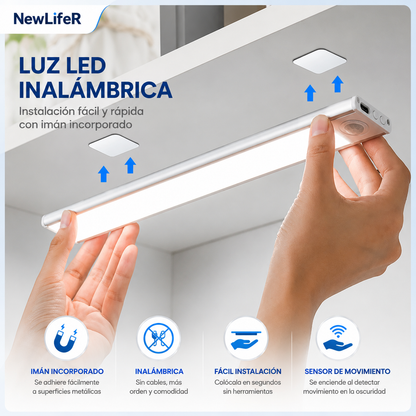Lámpara LED Inteligente con Sensor/💡 Entra, se enciende y listo. Ilumina justo cuando la necesitas.