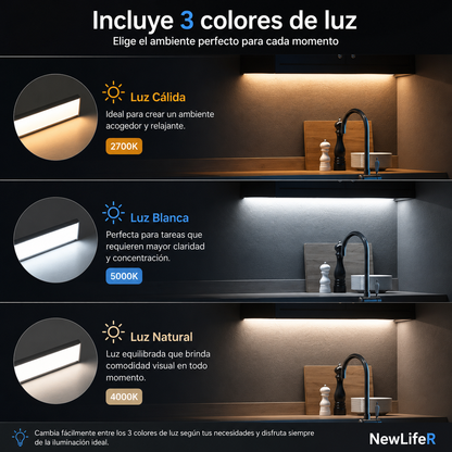 Lámpara LED Inteligente con Sensor/💡 Entra, se enciende y listo. Ilumina justo cuando la necesitas.