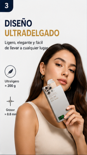 Power Bank Magnética 3 en 1 Qi2.1 | Carga Inalámbrica 20W para iPhone y Android, Smartwatch y Airpods