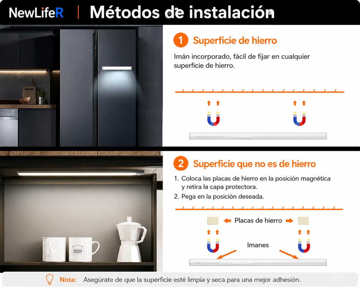 Lámpara LED Inteligente con Sensor/💡 Entra, se enciende y listo. Ilumina justo cuando la necesitas.